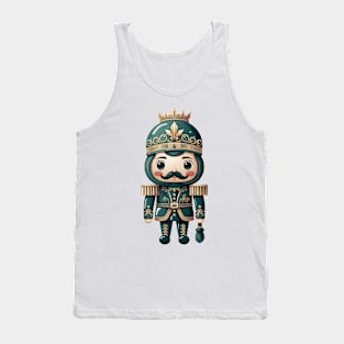 Whimsical  Green Christmas Nutcracker Tank Top